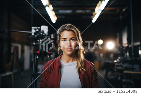 Successful Female Filmmaker in Studio 115214008
