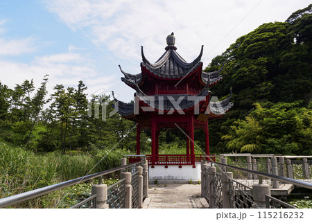 神奈川県横浜市中区本牧市民公園の横浜上海友好園 神奈川県横浜市中区本牧市民公園の横浜上海友好園 115216232
