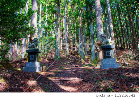 杜の都仙台　生出森八幡神社　本宮　狛犬 115216342