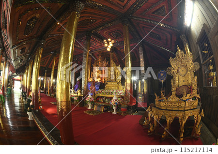 Inside the Wat Nantaram temple is a golden teak Buddha image. Name of Buddha Metta It is a Buddha image. 115217114