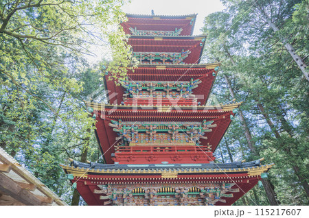 栃木 日光東照宮五重塔 栃木 日光東照宮五重塔 115217607