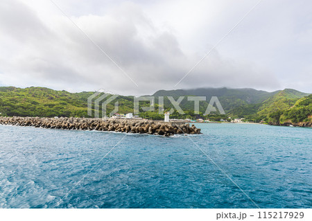小笠原諸島　ははじま丸から見た海景 115217929