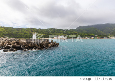小笠原諸島　ははじま丸から見た海景 115217930