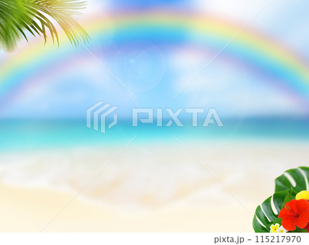 南国の海をイメージした背景素材 115217970