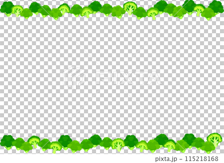 Broccoli illustration frame 115218168