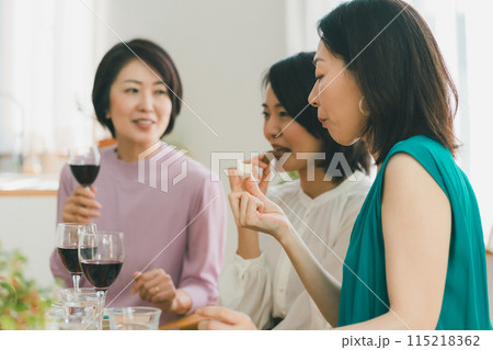 a forty-something woman a forty-something woman 115218362