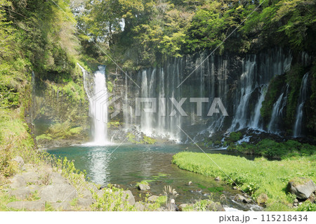 富士山　白糸の滝　富士宮市　絶景スポット 115218434
