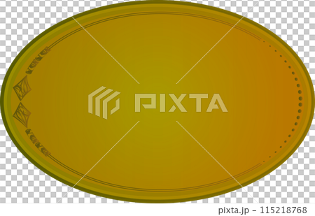 Oval luxurious gold frame illustration material Oval luxurious gold frame illustration material 115218768
