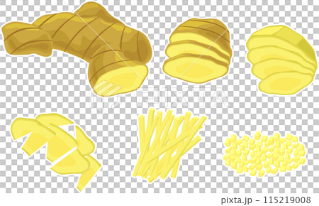 生姜のイラストセット 115219008