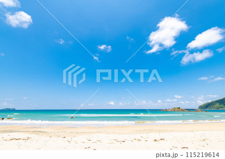 海岸沿いの砂浜から眺める景色 海岸沿いの砂浜から眺める景色 115219614