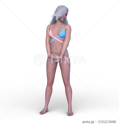 ビキニ姿の女性 ビキニ姿の女性 115221686