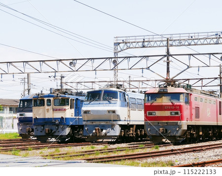 大阪 吹田 電気機関車(吹田総合車両所、EF510、EF66、EF65、EF210型式)(初夏) 大阪 吹田 電気機関車(吹田総合車両所、EF510、EF66、EF65、EF210型式)(初夏) 115222133