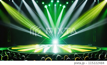 ステージ・舞台・スポットライトの背景素材 115222484