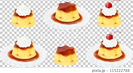 花形型のプリン  115222788