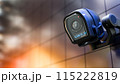 Cctv Security Camera in dark area. Can be used in technology background or security work. 115222819