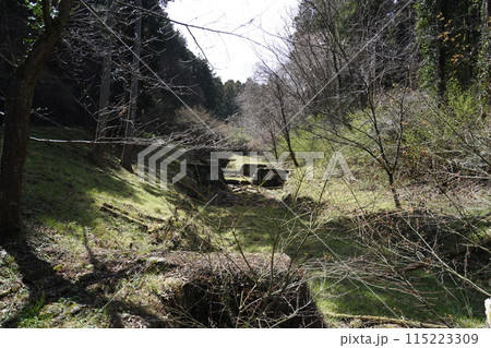 神川町　金鑚（かなさな）神社近くの金鑚川に設置された砂防ダム　2024年3月30日 115223309