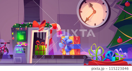 Christmas Santa Claus factory 115223846