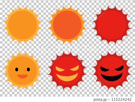 Sun icon variation set 115224242