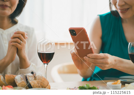a forty-something woman a forty-something woman 115225615