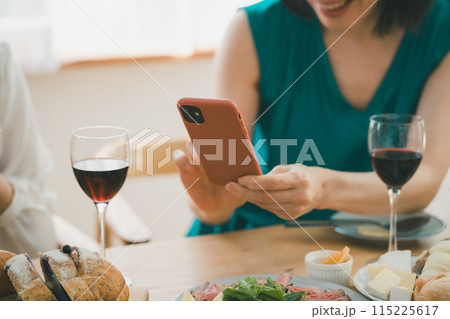 a forty-something woman a forty-something woman 115225617