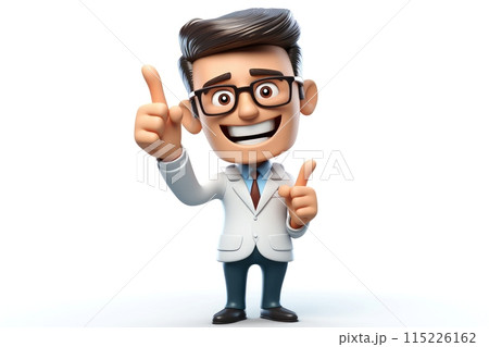 Abstract 3d human character health care concept,psychotherapy,doctor,disease treatment, Generative AI 115226162