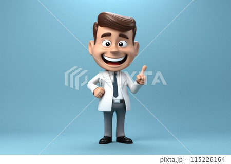 Abstract 3d human character health care concept,psychotherapy,doctor,disease treatment, Generative AI 115226164