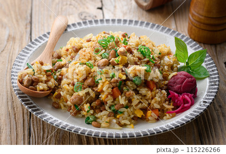 納豆チャーハン ( 納豆の香ばしさが楽しめるアレンジ炒飯 ) 納豆チャーハン ( 納豆の香ばしさが楽しめるアレンジ炒飯 ) 115226266