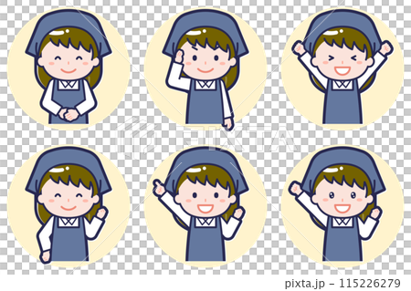 Female staff pose set_01 Female staff pose set_01 115226279