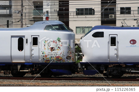 特急はるか　271系と281系の連結部 115226365