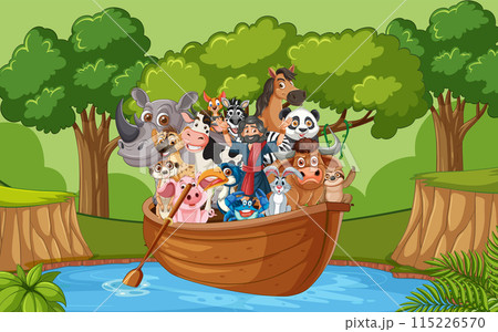 Animals on a Boat Adventure 115226570