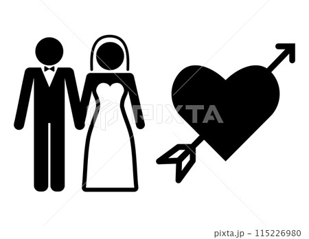 結婚 ハート アイコン 結婚 ハート アイコン 115226980