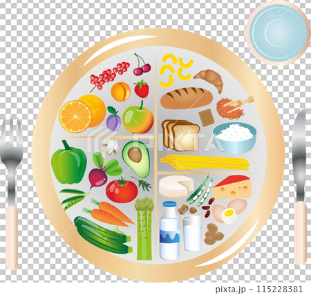 キッチンにある野菜のイラストセット 115228381