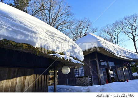 冬の湯西川温泉の平家の里の古民家 冬の湯西川温泉の平家の里の古民家 115228460