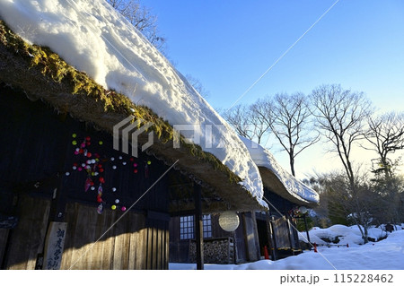 冬の湯西川温泉の平家の里の古民家 冬の湯西川温泉の平家の里の古民家 115228462