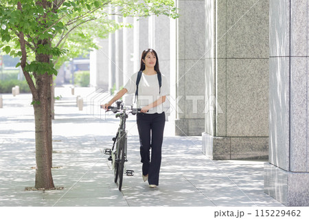 通勤 女性 自転車 通勤 女性 自転車 115229462