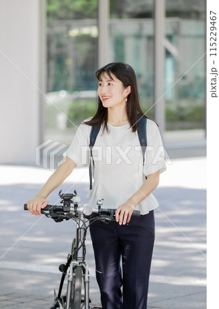 通勤 女性 自転車 通勤 女性 自転車 115229467