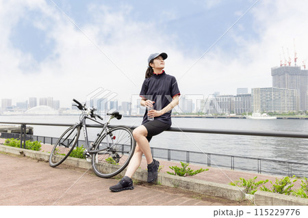 サイクリング 女性 自転車 サイクリング 女性 自転車 115229776