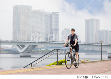 サイクリング 女性 自転車 サイクリング 女性 自転車 115229849