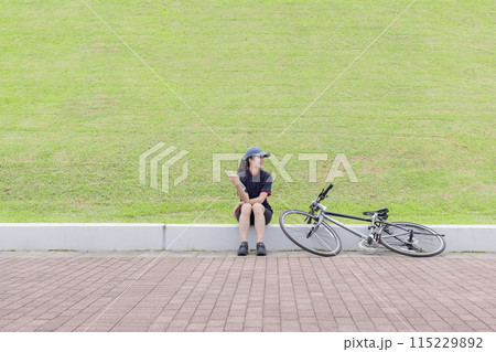 サイクリング 女性 自転車 サイクリング 女性 自転車 115229892