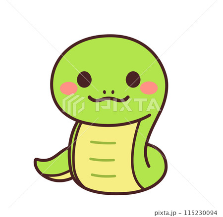 巳のかわいいキャラクター　イラスト素材 115230094