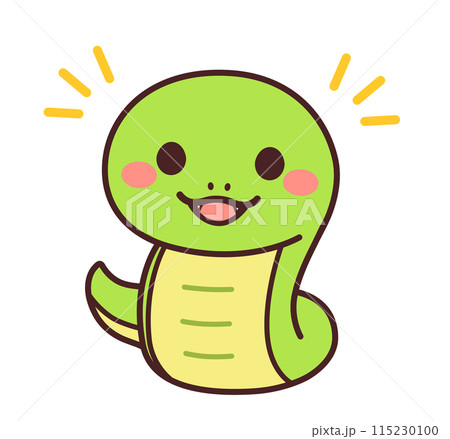 巳のかわいいキャラクター イラスト素材 巳のかわいいキャラクター イラスト素材 115230100