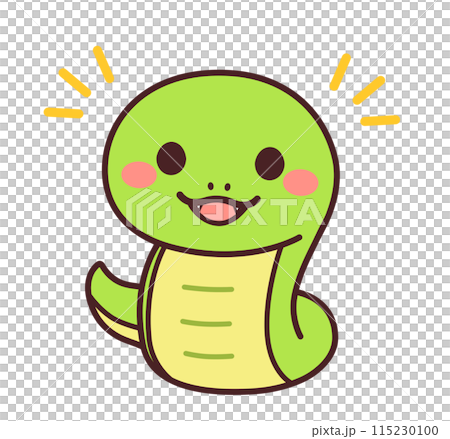 巳のかわいいキャラクター イラスト素材 巳のかわいいキャラクター イラスト素材 115230100