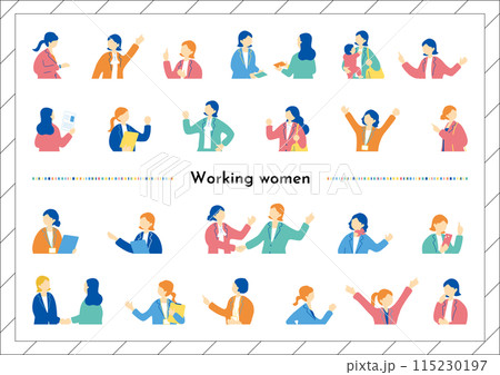 働く女性　ビジネスシーン素材集 115230197