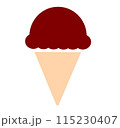 カラフルなアイスのイラスト 115230407