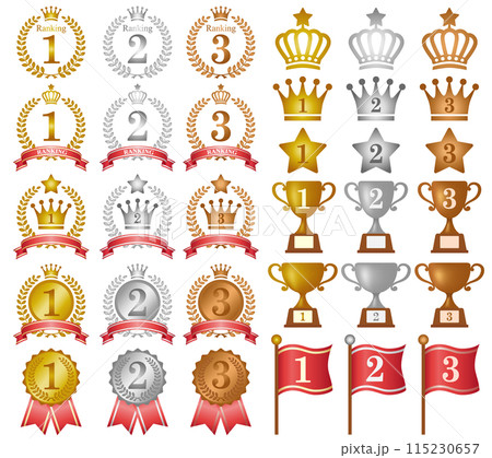 ランキング素材のセット 115230657