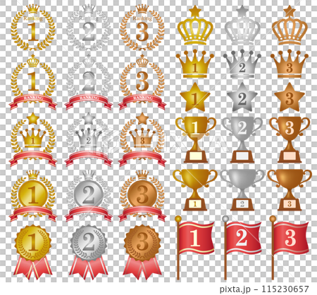 ランキング素材のセット 115230657