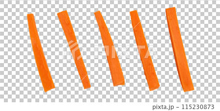 Stick carrot isolated Stick carrot isolated 115230873