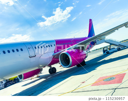 Yerevan, Zvartnots airport, and Mount Ararat. 115230957