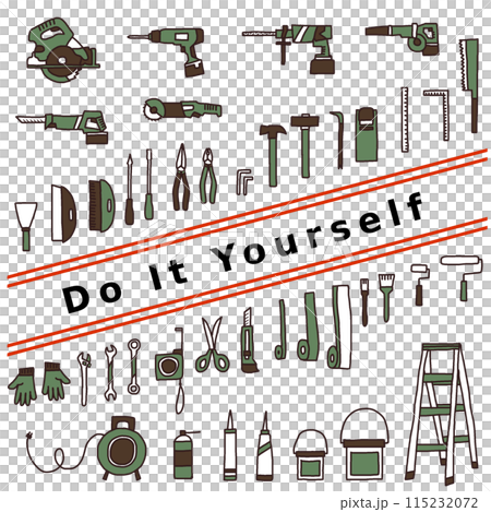 DIY tools　グリーン 115232072