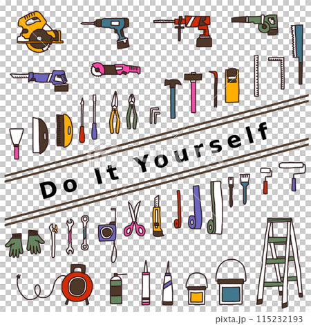 DIY tools カラフル 115232193
